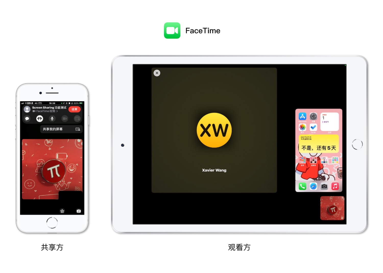 FaceTime 屏幕共享