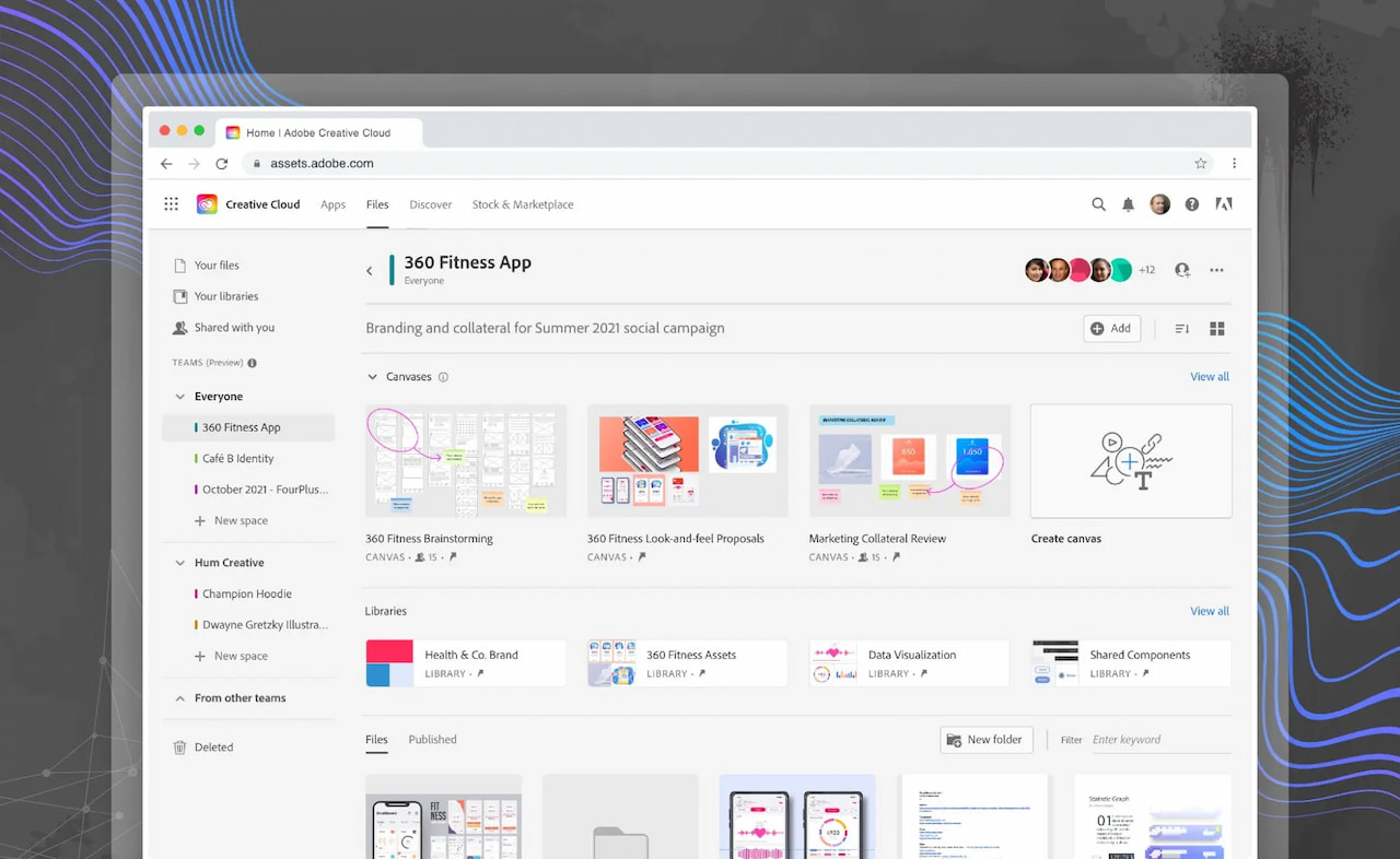 Creative Cloud Spaces（图片来源：Adobe）