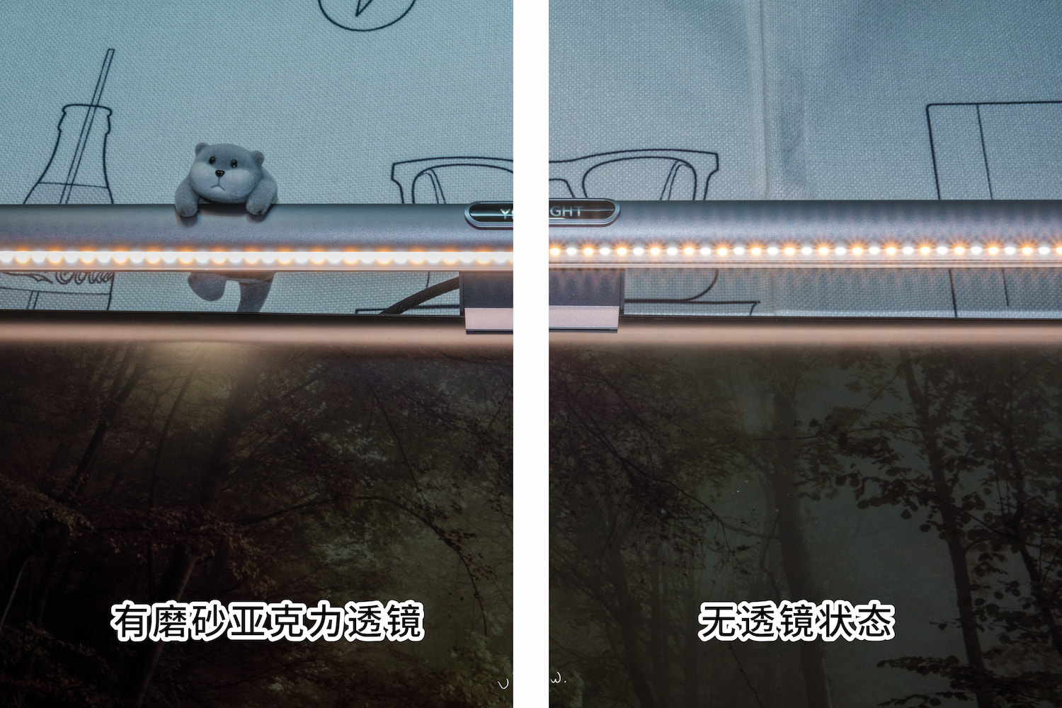 透镜对比正视图