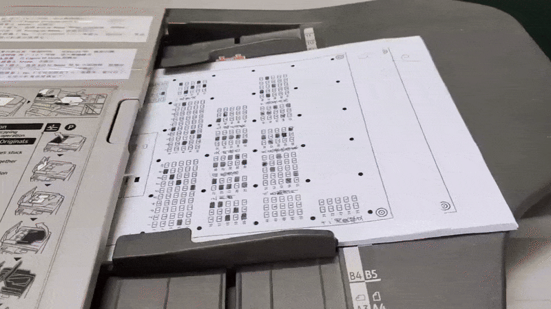 每日交作业：扫描仪扫描答题卡